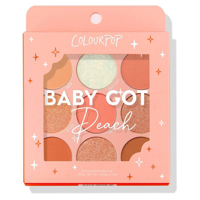 slide 7 of 7, ColourPop 9-Pan Eyeshadow Palette - Baby Got Peach - 0.3oz, 0.3 oz