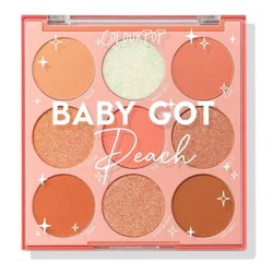 ColourPop 9-Pan Eyeshadow Palette - Baby Got Peach - 0.3oz: Pressed Powder, For Normal Oily Combination Sensitive Dry Skin