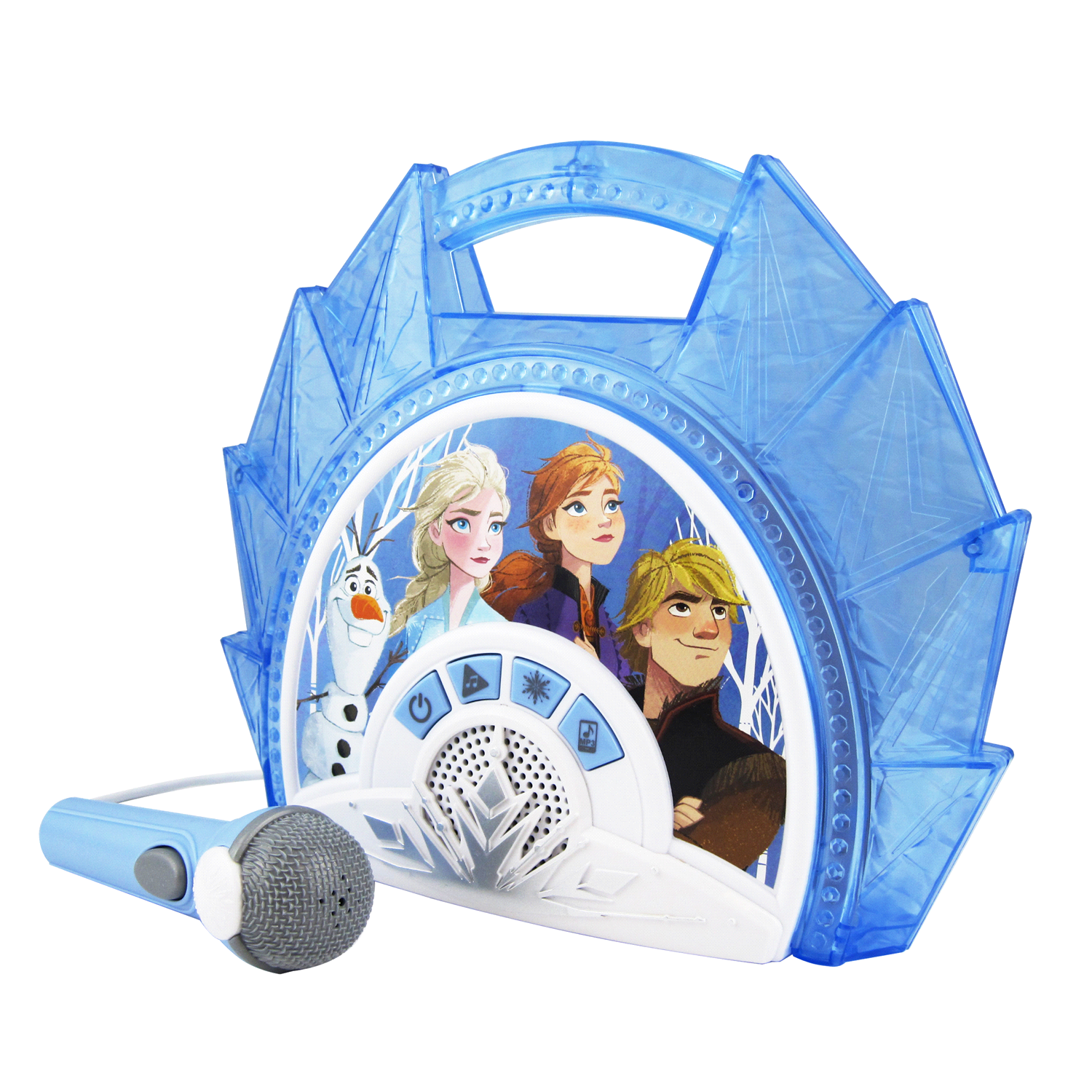 slide 3 of 3, Disney Frozen Sing-Along Boombox Speaker with Microphone, 1 ct