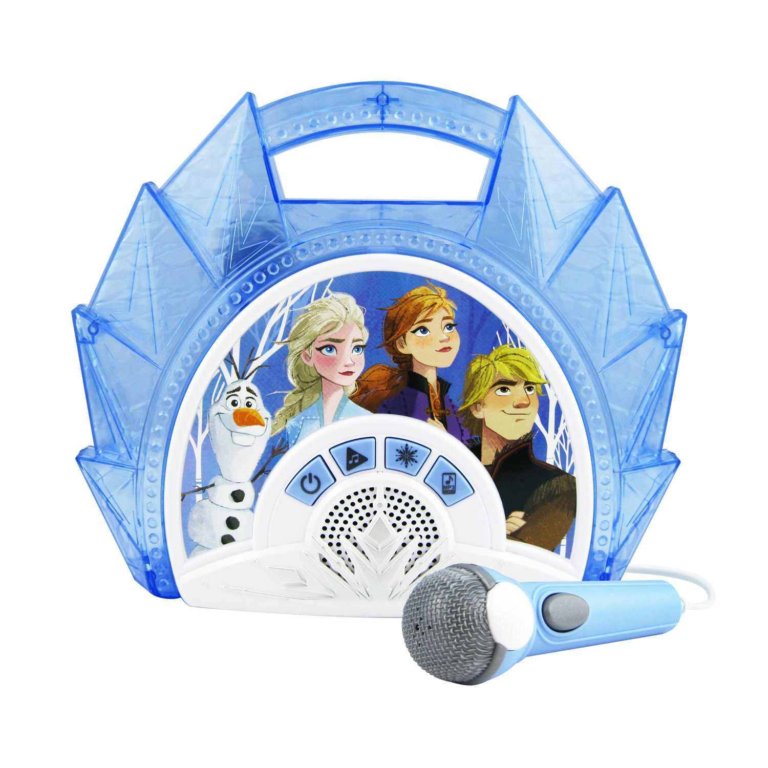slide 1 of 3, Disney Frozen Sing-Along Boombox Speaker with Microphone, 1 ct