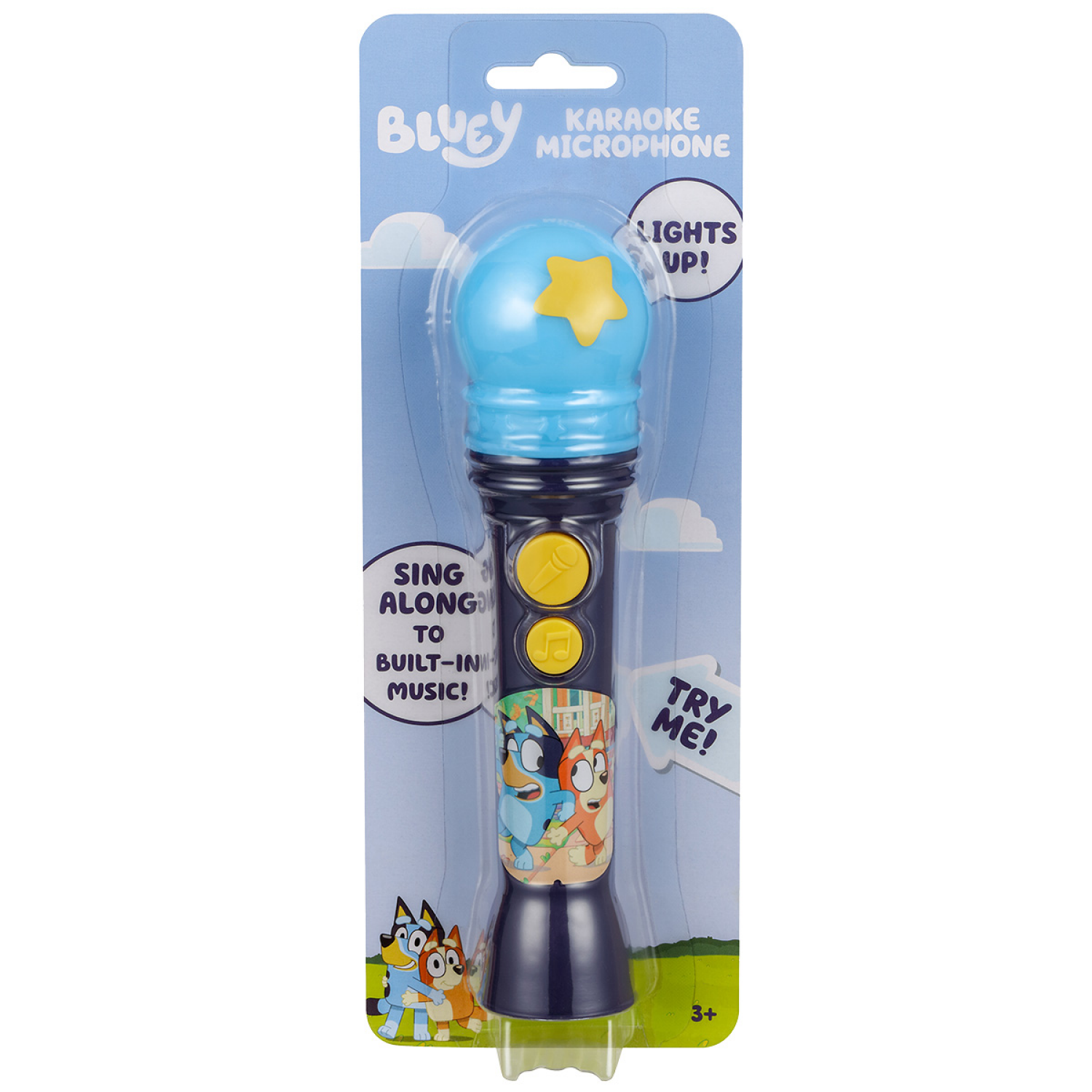 slide 1 of 6, Bluey Karaoke Microphone, 1 ct