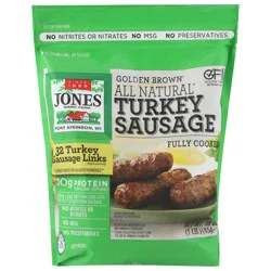 Jones Dairy Farm Golden Brown Turkey Sausage 16 oz