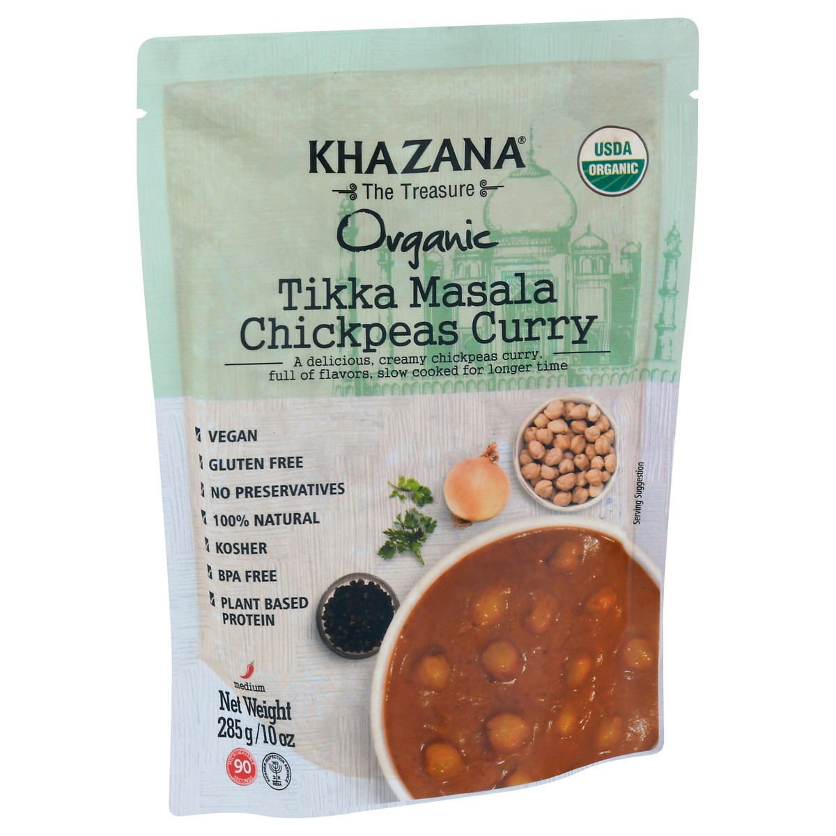 slide 8 of 9, Khazana Organic Tikka Masala Chickpeas Curry 10 oz, 10 oz