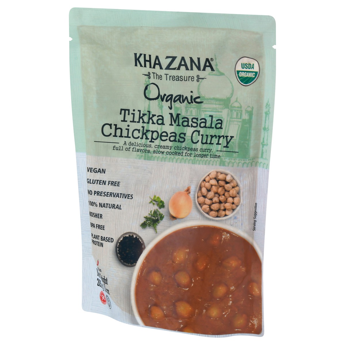 slide 5 of 9, Khazana Organic Tikka Masala Chickpeas Curry 10 oz, 10 oz