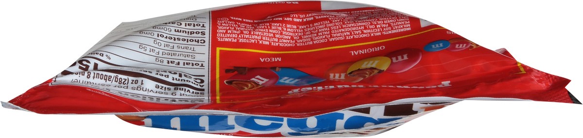 slide 7 of 15, M&M'S Mega Peanut Butter Chocolate Candy, Sharing Size, 8.6 Oz Resealable Bag, 8.6 oz