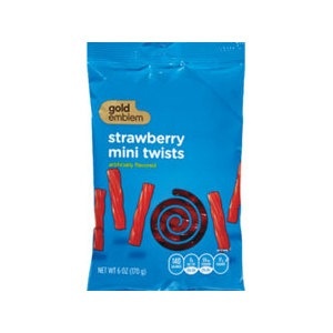 slide 1 of 1, CVS Gold Emblem Strawberry Mini Twists, 6 oz