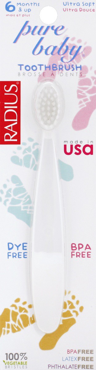 slide 2 of 2, RADIUS Ultra Soft Pure Baby Toothbrush, 1 ct