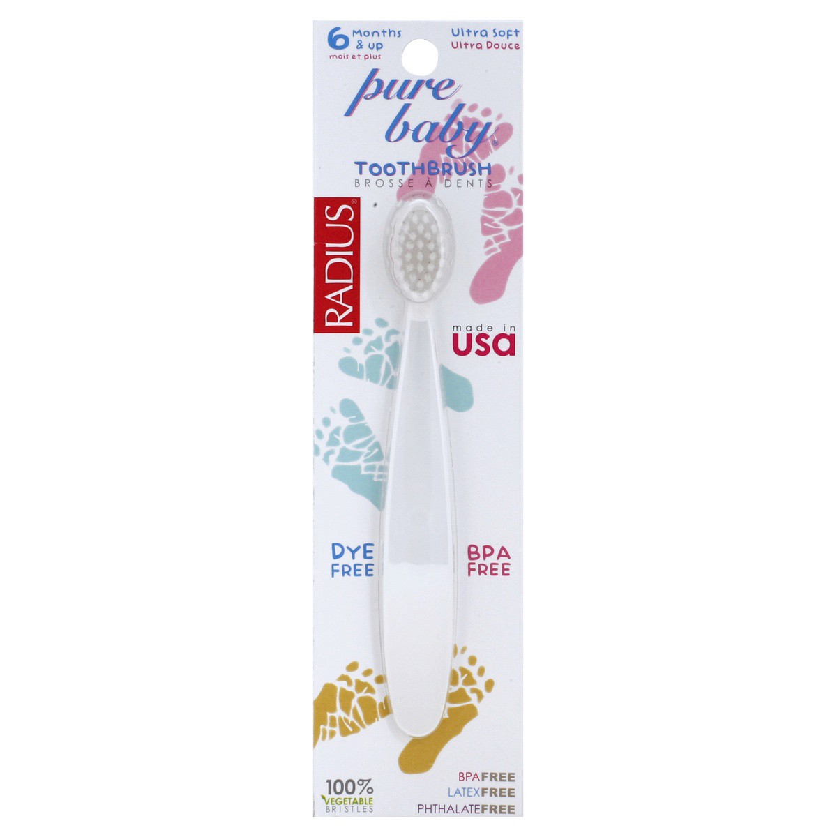 slide 1 of 2, RADIUS Ultra Soft Pure Baby Toothbrush, 1 ct