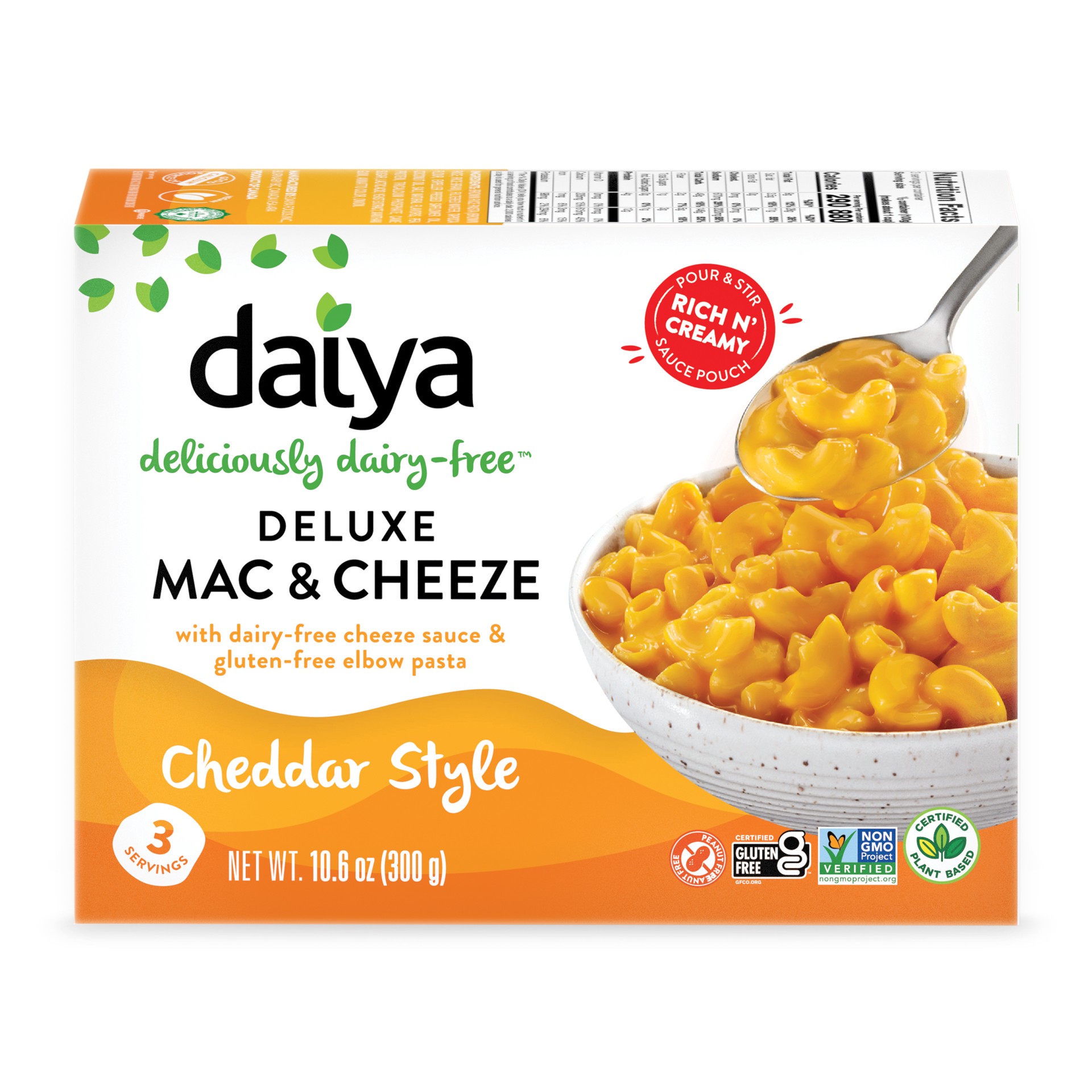 slide 1 of 9, Daiya Dairy Free Cheddar Mac and Cheese - 10.6 oz, 10.6 oz