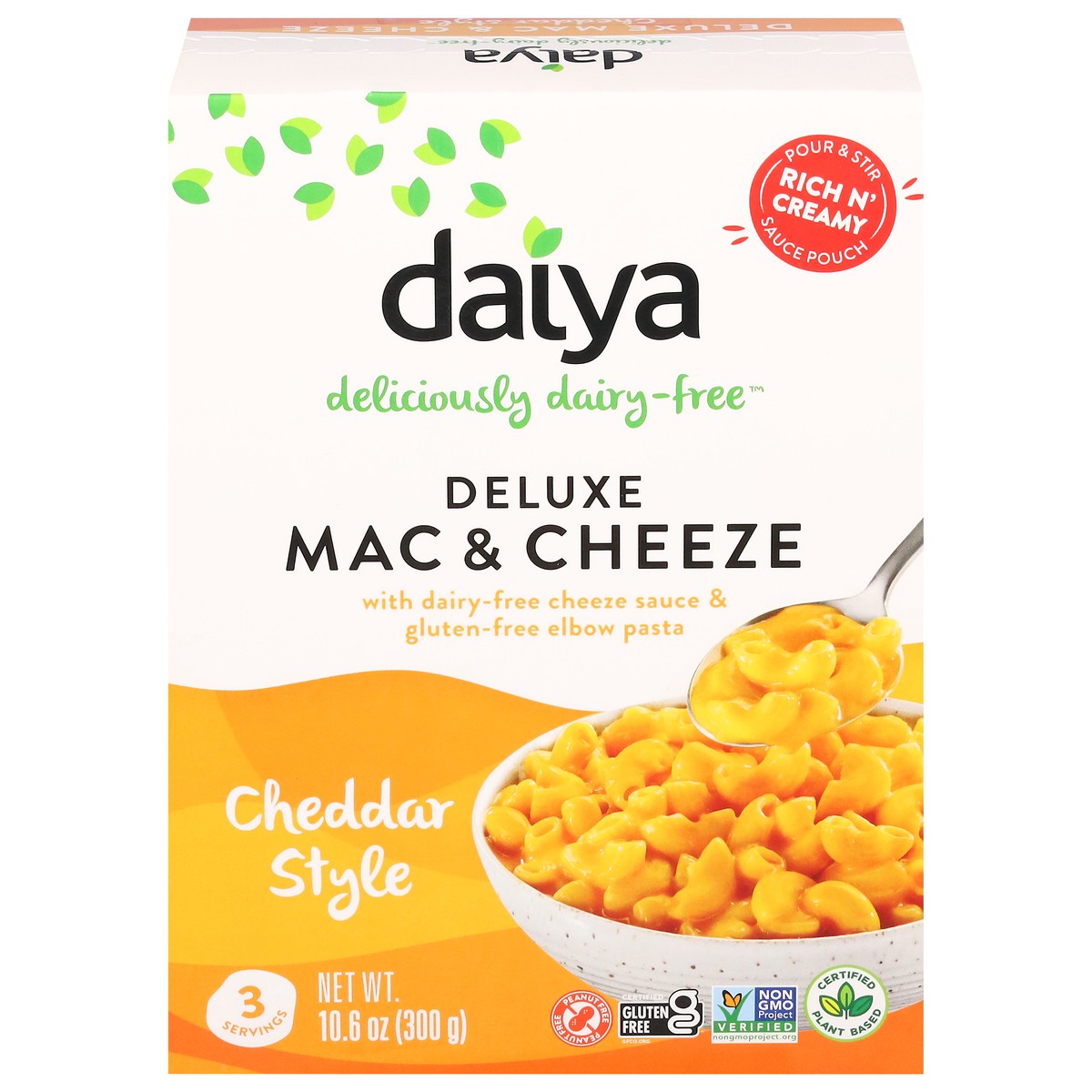 slide 1 of 9, Daiya Deluxe Dairy Free Cheddar Mac & Cheeze 10.6 oz, 10.6 oz
