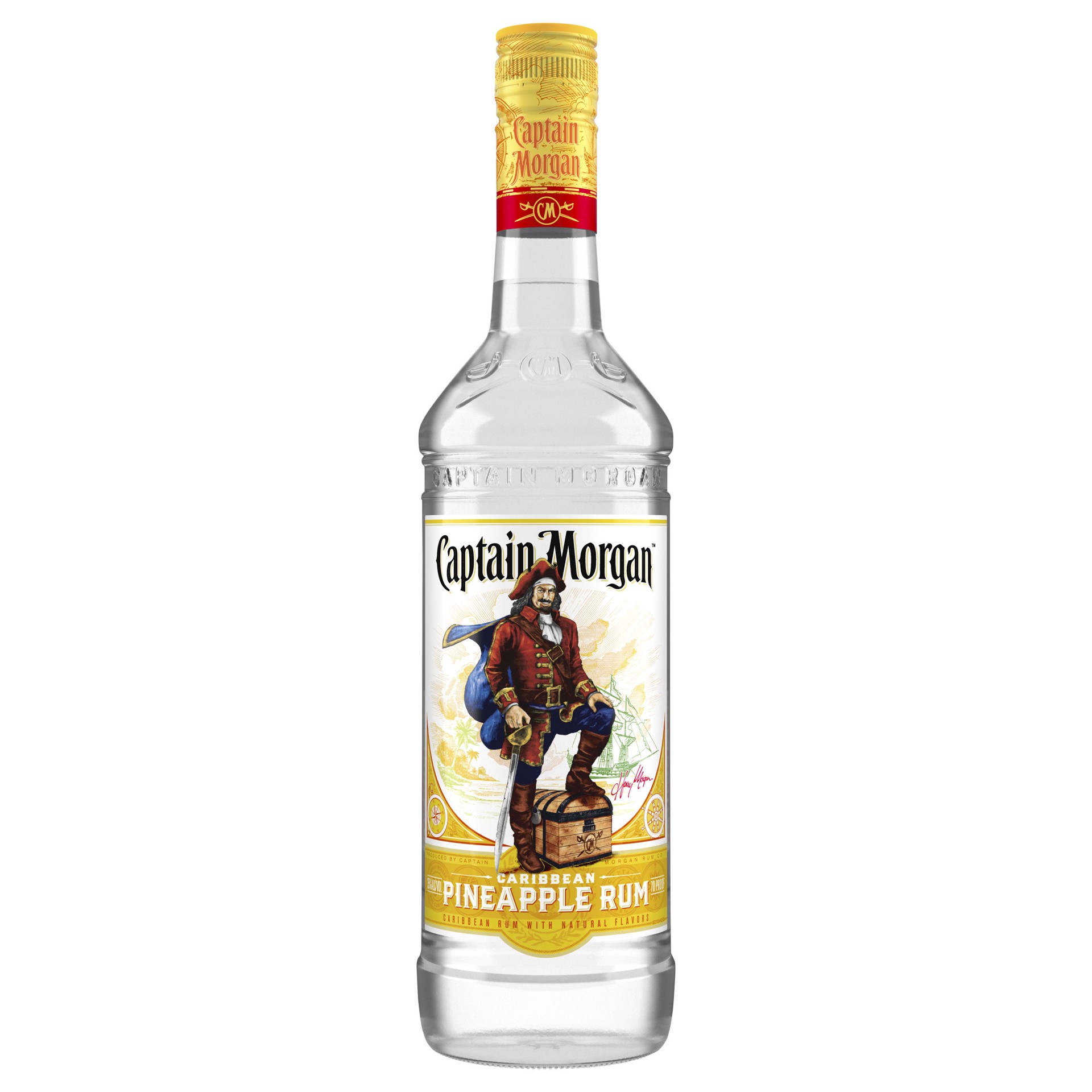 slide 1 of 4, Captain Morgan Pineapple Rum, 750 mL, 750 ml