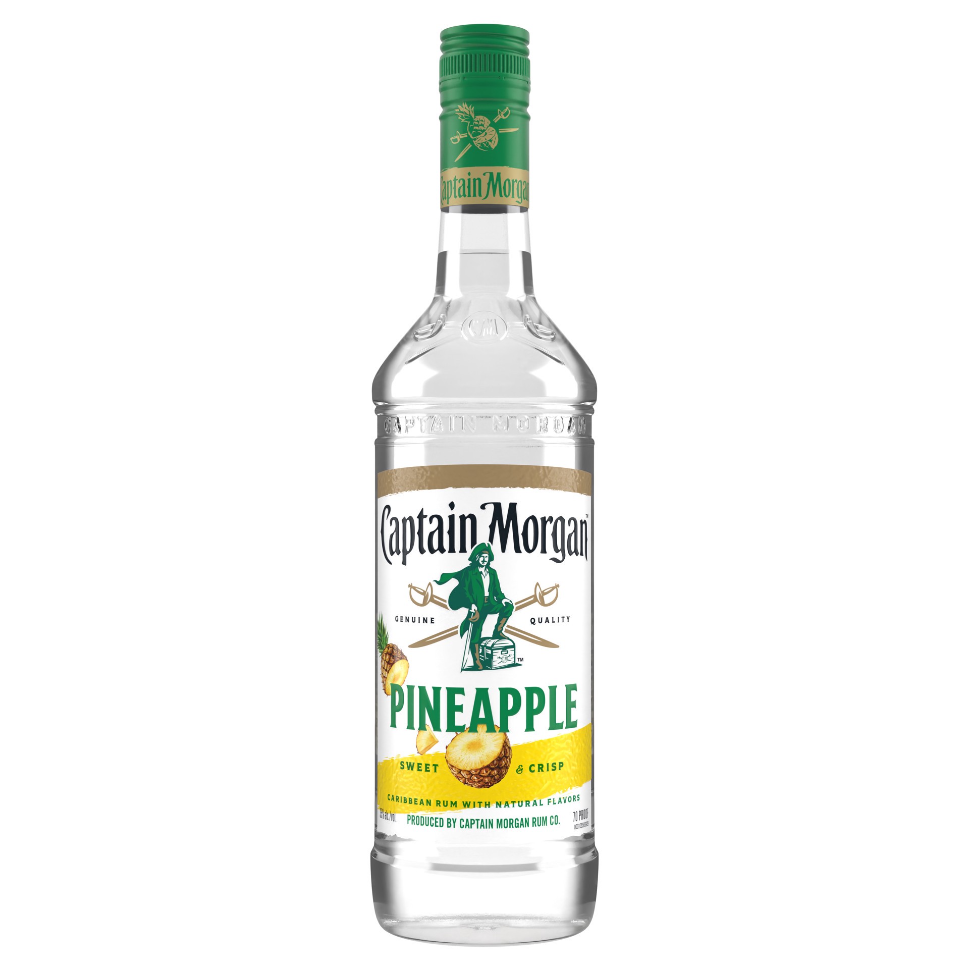 slide 1 of 4, Captain Morgan Pineapple (Caribbean Rum with Natural Flavors), 750 mL, 750 ml