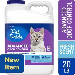 Pet Pride Advance Odor Control Fresh Scent Multi-Cat Scoopable Litter
