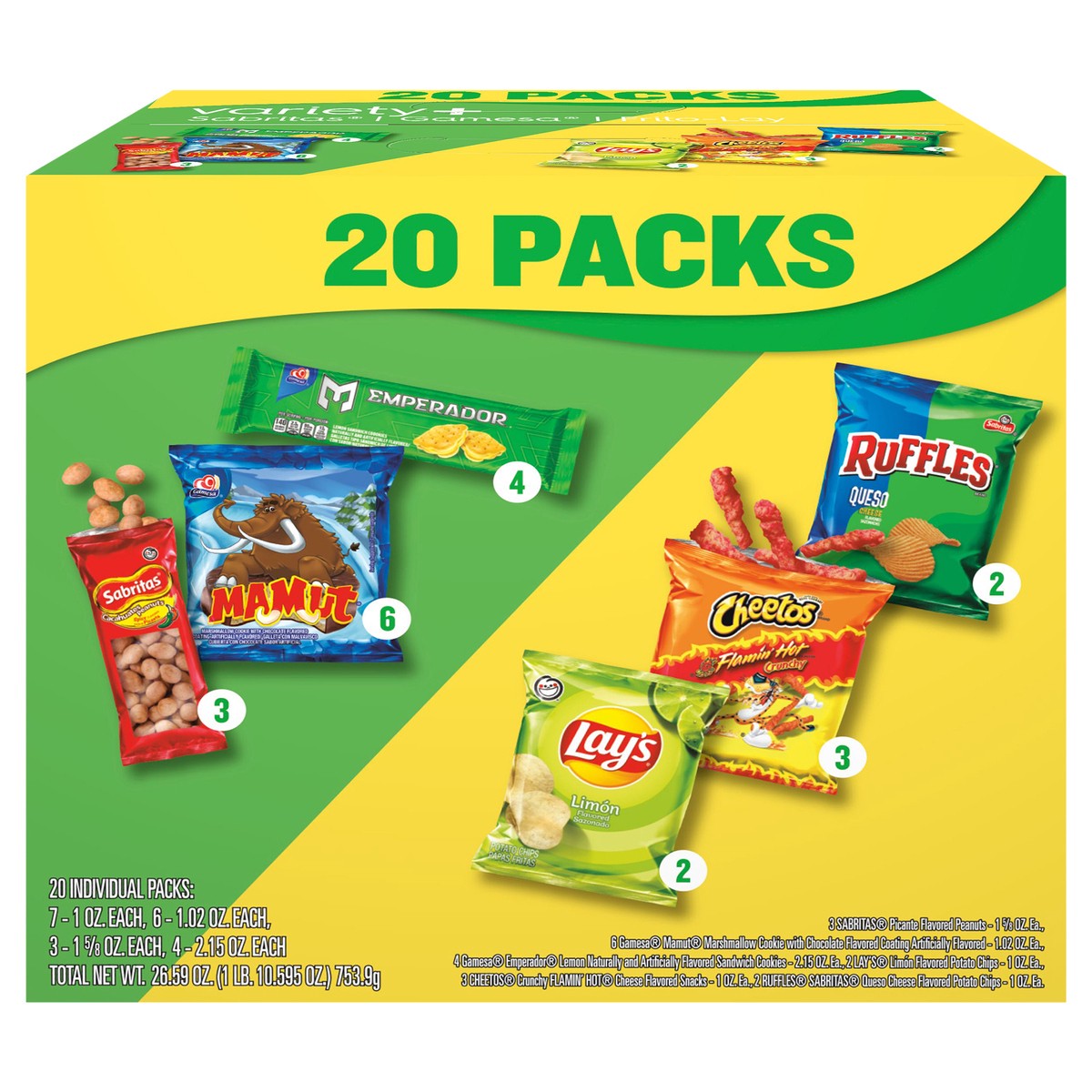 Frito-Lay Frito Lay Mamut Variety Pack, 20-Count 1 ct | Shipt