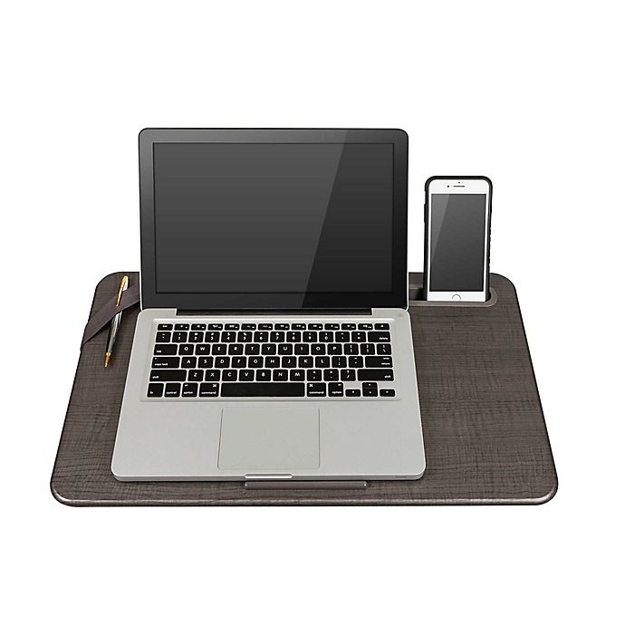 slide 1 of 5, Lapgear Large Deluxe Elevation Lap Desk - Linen Gray, 1 ct