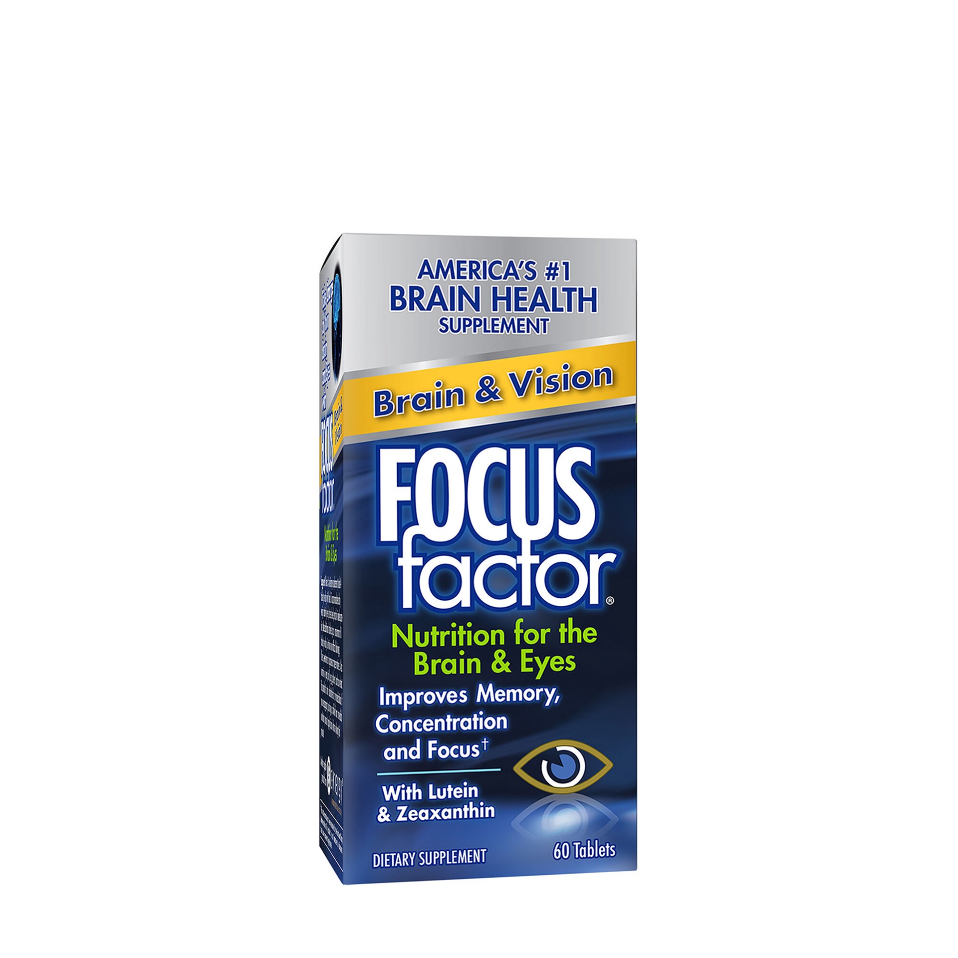 slide 1 of 1, Focus Factor Nutrition For Brain And Vision Tablets, 1 ct