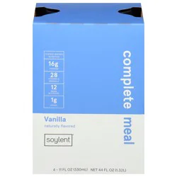 Soylent Vanilla Complete Meal 4 - 11 fl oz Bottles