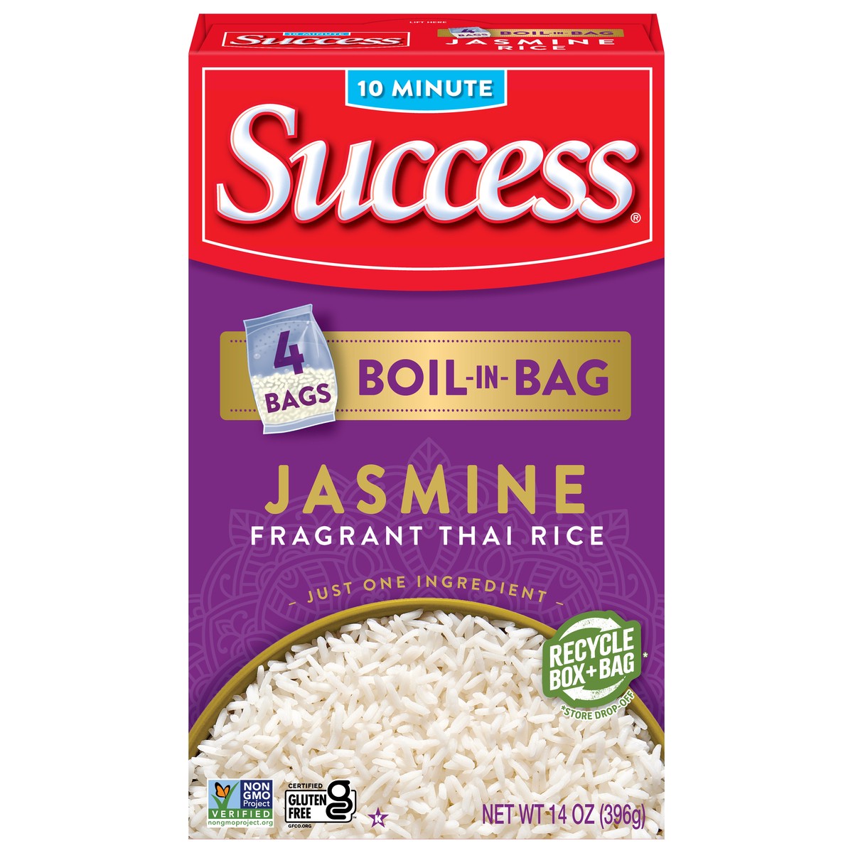 slide 1 of 9, Success Thai Rice, 4 ct