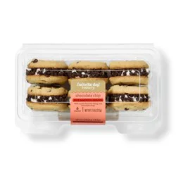 Chocolate Chip Soft Sandwich Cookies - 7.5oz/6ct - Favorite Day™