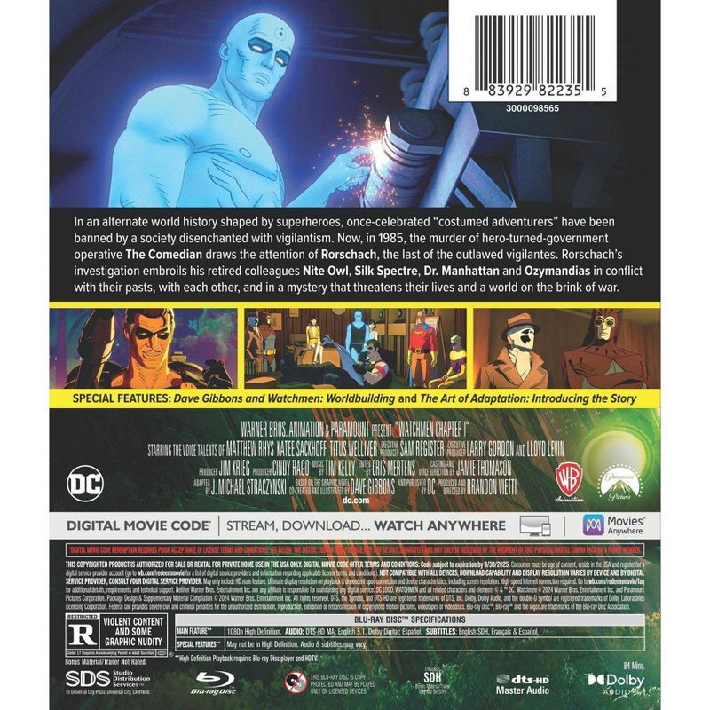 slide 3 of 3, Warner Home Video Watchmen: Chapter I (Blu-ray + Digital), 1 ct