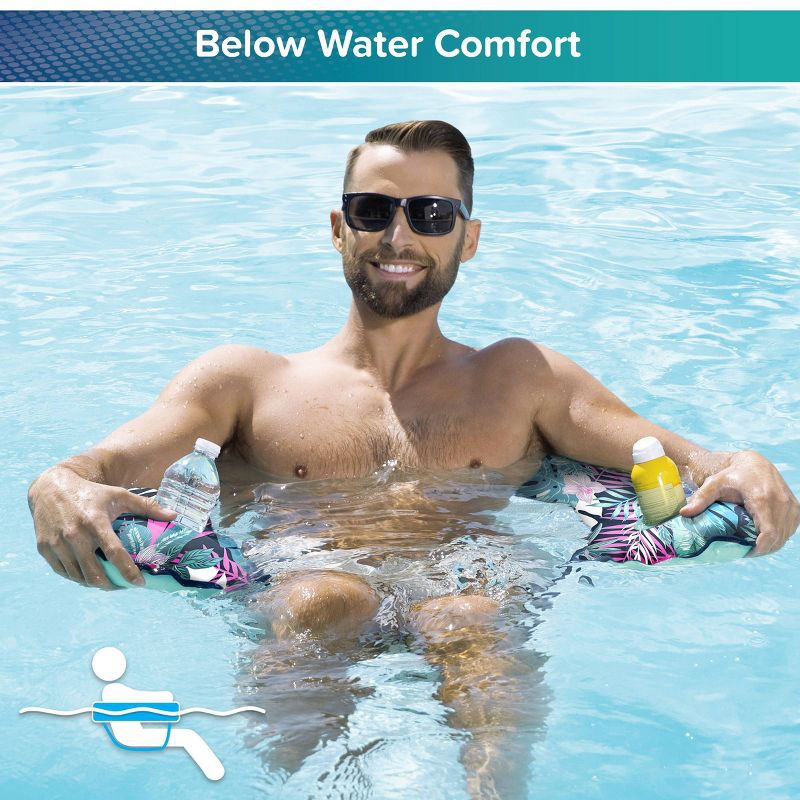 slide 6 of 7, Aqua Leisure Luxury Noodle Chair SoftTek Pool Noodles - Blue: Water Float Toy, 1 ct