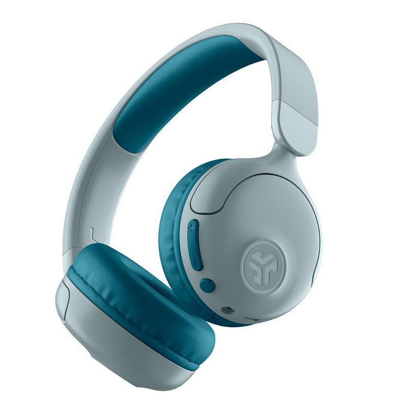 slide 3 of 5, JLab JBuddies Pop Bluetooth Wireless Kids' Headphones - Teal: Over-Ear, Built-In Mic, Water-Resistant, 1 ct