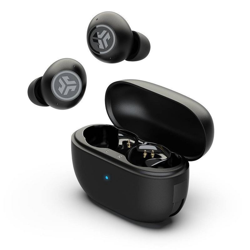 slide 2 of 6, JLab Go Pop ANC True Wireless Bluetooth Earbuds - Black: Built-In Microphone, Water-Resistant, 1 ct