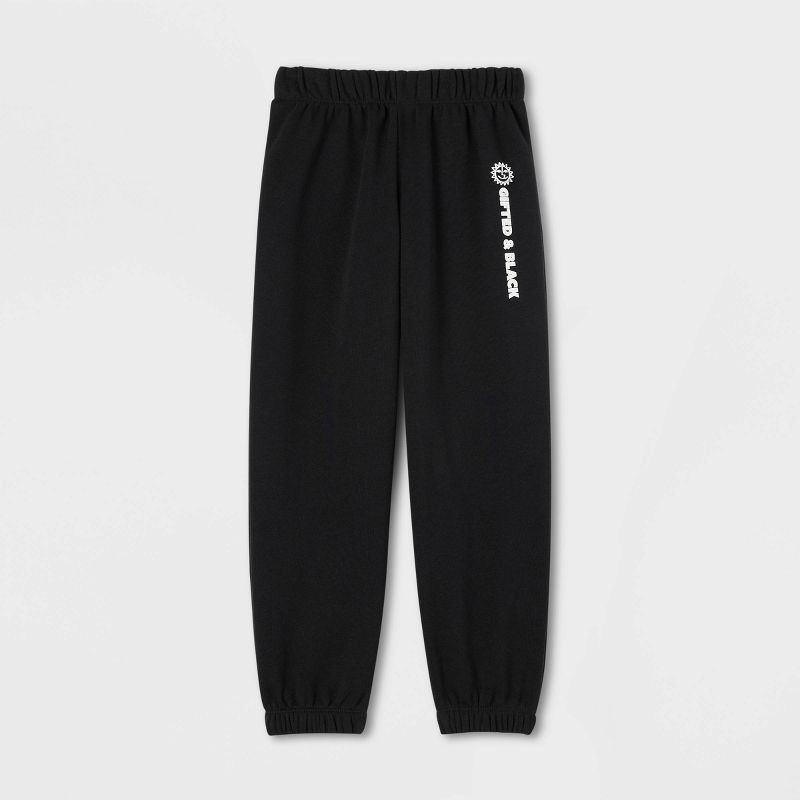 slide 2 of 3, Black History Month Kids' Sweatpants - Black L, 1 ct