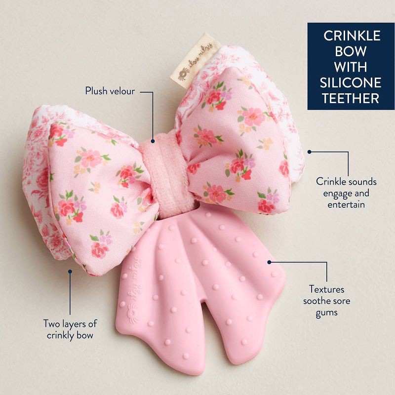 slide 3 of 7, Itzy Ritzy Rattle Sweetie Crinkle - Bow, 1 ct