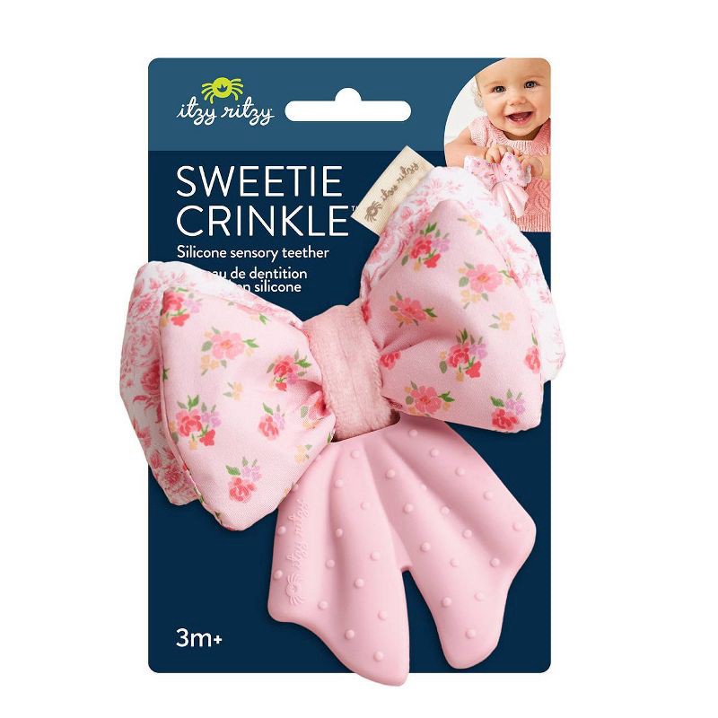 slide 7 of 7, Itzy Ritzy Rattle Sweetie Crinkle - Bow, 1 ct
