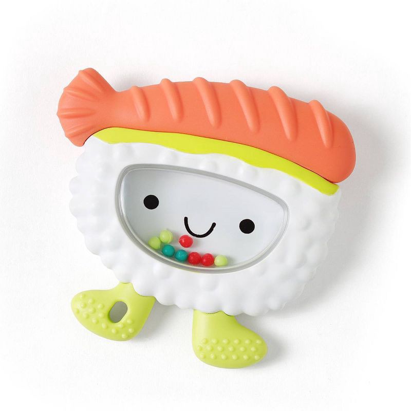 slide 1 of 7, Itzy Ritzy Rattle Sweetie ShakePlus - Sushi, 1 ct