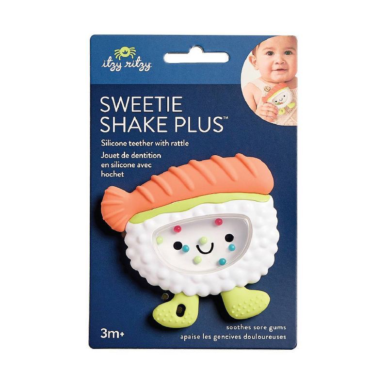slide 6 of 7, Itzy Ritzy Rattle Sweetie ShakePlus - Sushi, 1 ct