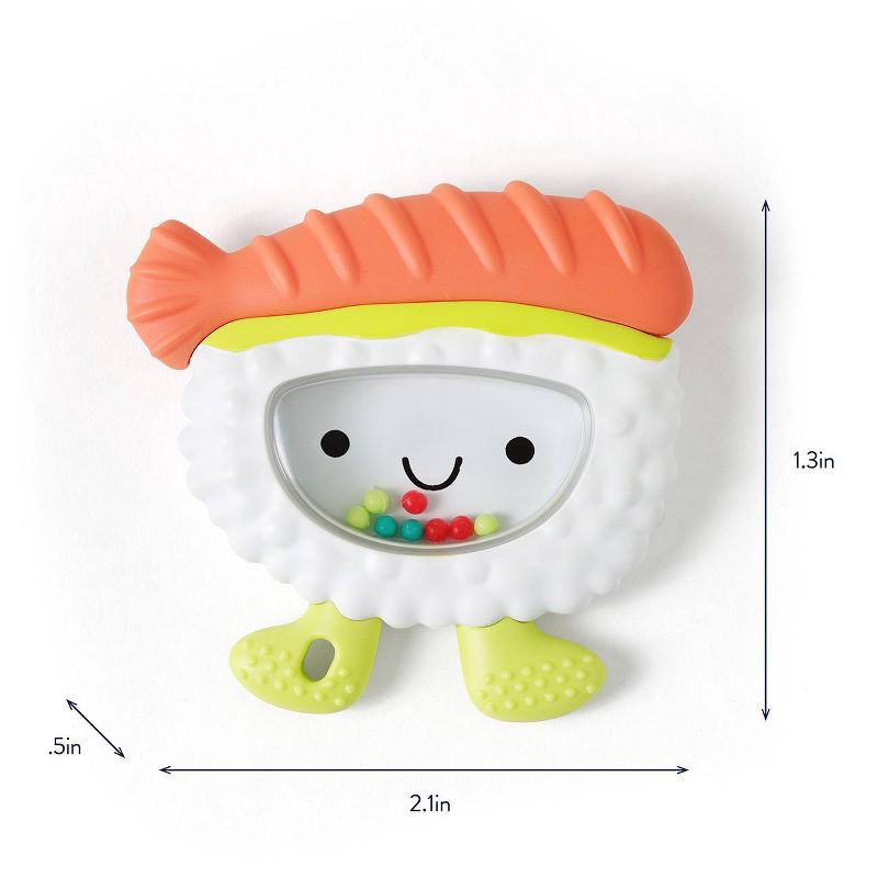slide 7 of 7, Itzy Ritzy Rattle Sweetie ShakePlus - Sushi, 1 ct