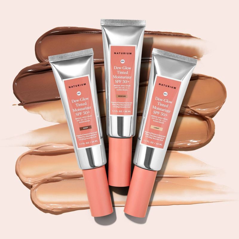 slide 9 of 9, Naturium Tinted Dew Glow Moisturizer - SPF 50 - 1.7 fl oz - Light, 50 ct; 1.7 fl oz
