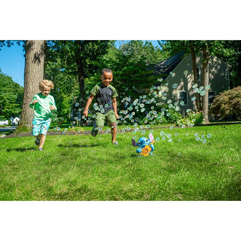 slide 3 of 5, Disney Stitch No Spill Bubble Machine: Bubble Toys for Kids & Toddlers, 1 ct