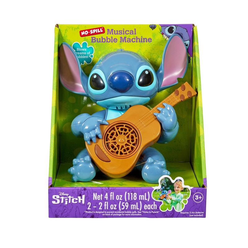 slide 1 of 5, Disney Stitch No Spill Bubble Machine: Bubble Toys for Kids & Toddlers, 1 ct