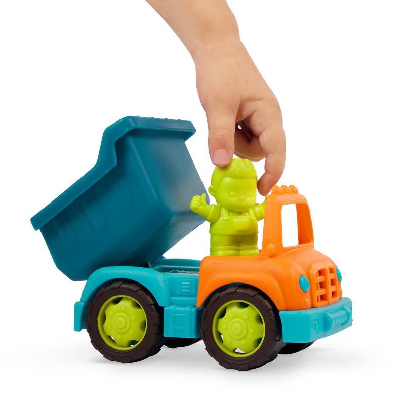 slide 2 of 6, B. toys Grab-n-Go Truck Set 2 Toy Dump Trucks & 3 Sand Molds, 1 ct