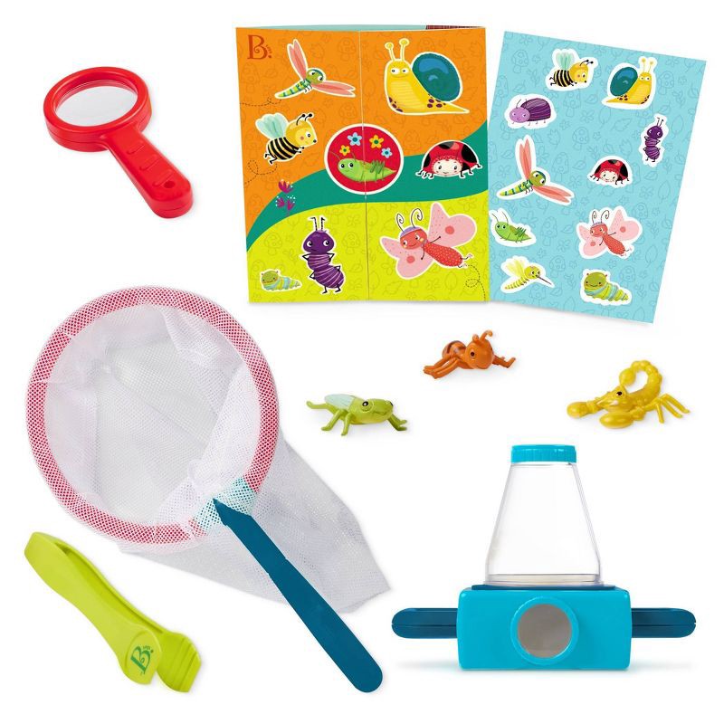 slide 1 of 6, B. toys Little Explorer Pack Toy Microscope & Reusable Stickers, 1 ct