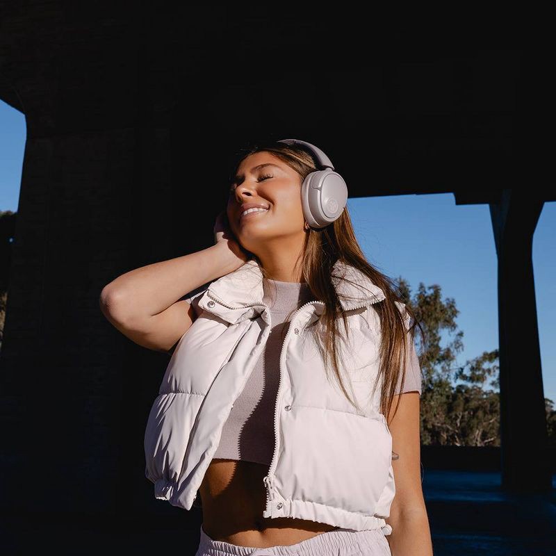 slide 7 of 8, JLab JBuds Lux Active Noise Canceling Over-Ear Bluetooth Wireless Headphones - Mauve, 1 ct