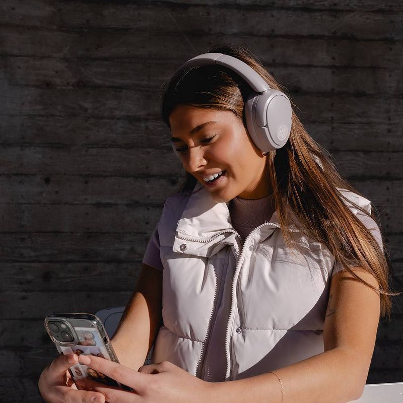 slide 8 of 8, JLab JBuds Lux Active Noise Canceling Over-Ear Bluetooth Wireless Headphones - Mauve, 1 ct