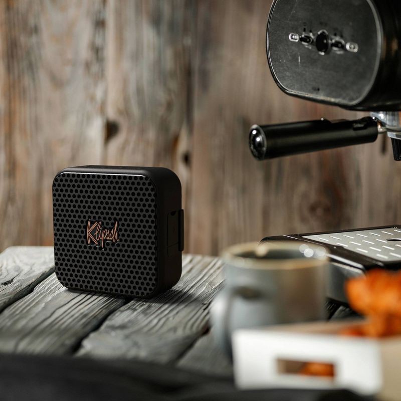 slide 14 of 15, Klipsch Austin Portable Bluetooth Speaker - Black: Waterproof IP67, Rechargeable Battery, 1 ct