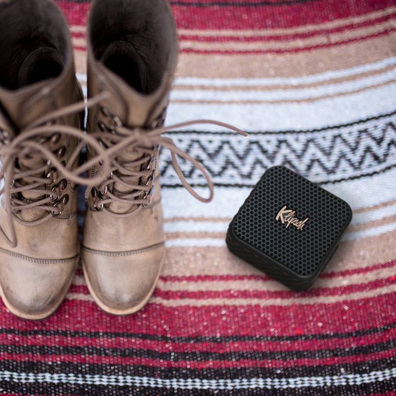 slide 15 of 15, Klipsch Austin Portable Bluetooth Speaker - Black: Waterproof IP67, Rechargeable Battery, 1 ct