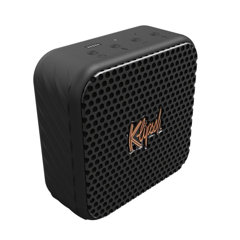 slide 7 of 15, Klipsch Austin Portable Bluetooth Speaker - Black: Waterproof IP67, Rechargeable Battery, 1 ct