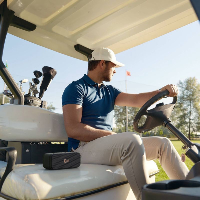 slide 9 of 12, Klipsch Nashville Portable Bluetooth Speaker - Black: Waterproof, USB Rechargeable, IP67, 1 ct