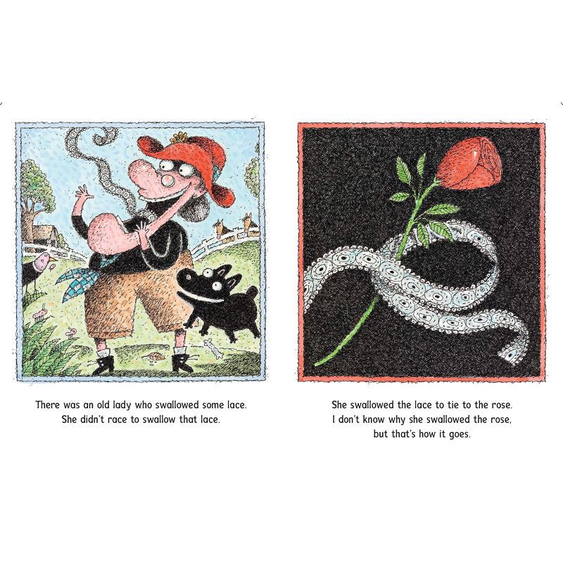 slide 2 of 2, Scholastic There Was an Old Lady Who Swallowed a Rose! - by Lucille Colandro (Board Book), 1 ct