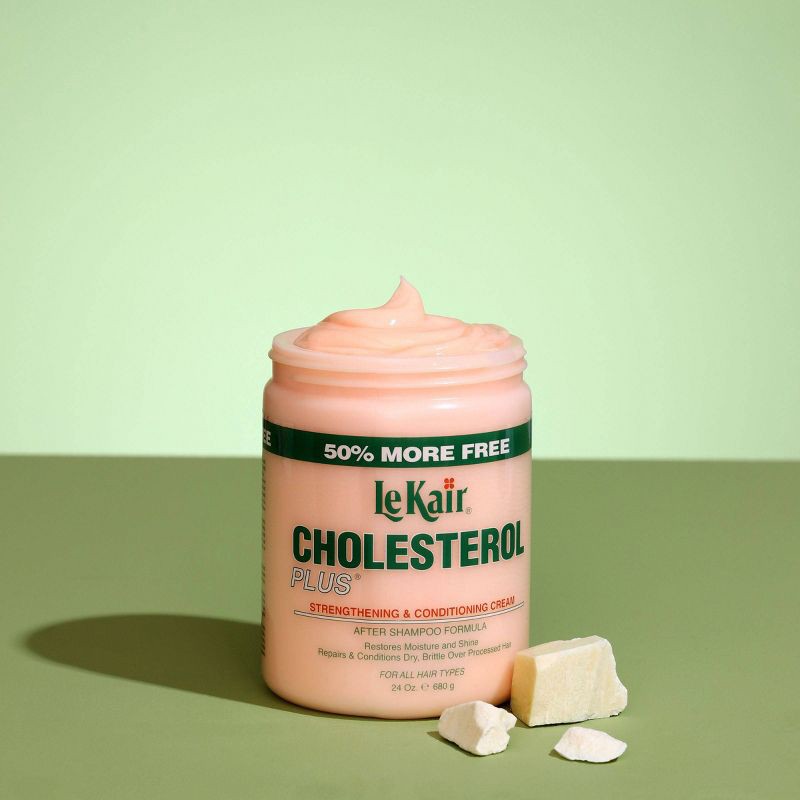 slide 3 of 3, LeKair Cholesterol Plus Strengthening & Conditioning Cream - 24 fl oz, 24 fl oz