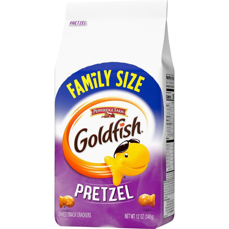 slide 5 of 5, Pepperidge Farm Goldfish Pretzel Crackers Family Size - 12oz, 12 oz