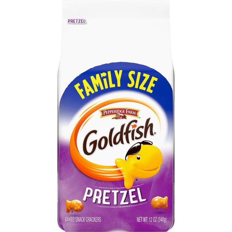 slide 1 of 5, Pepperidge Farm Goldfish Pretzel Crackers Family Size - 12oz, 12 oz