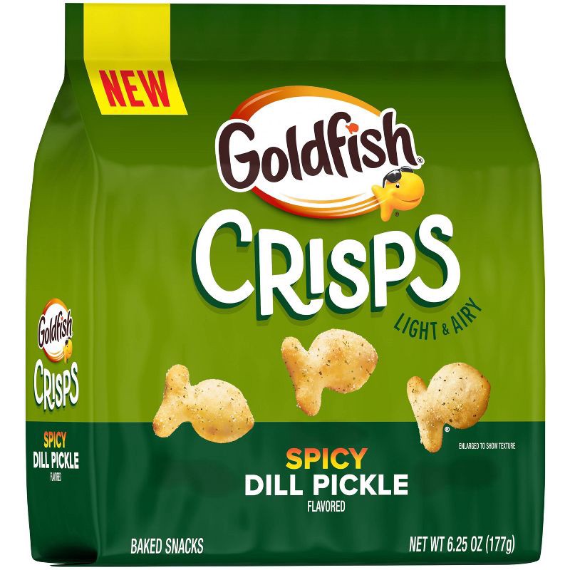 slide 4 of 5, Goldfish Crisps Spicy Dill Pickle Crackers - 6.25oz, 6.25 oz