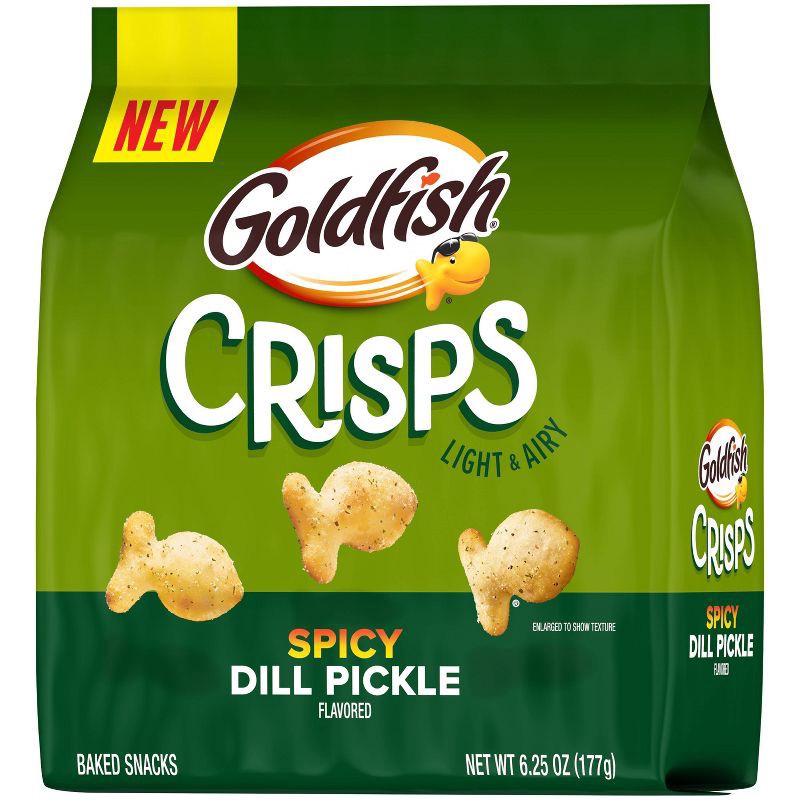 slide 5 of 5, Goldfish Crisps Spicy Dill Pickle Crackers - 6.25oz, 6.25 oz
